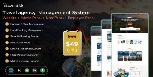 Travelstick – Smart & Scalable Travel Management System | Admin | Employee | User Panel (MERN)