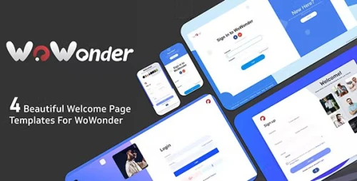 Wonderful - The Ultimate Welcome Page Themes For WoWonder