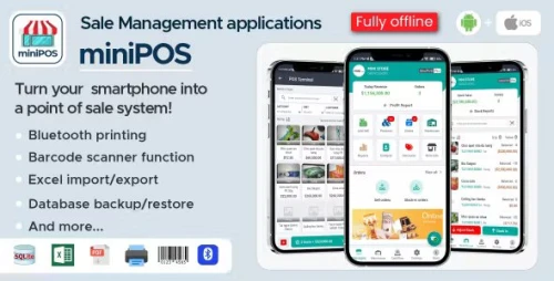 MiniPOS Offline - Xamarin.Forms Mobile POS Application with License System