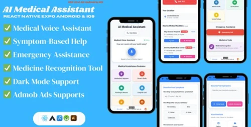 AI Medical Assistant - React Native Expo (Android & IOS)