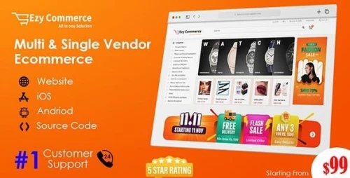 Ezycommerce: Multi Vendor Ecommerce Website & Mobile App Dot Net Core