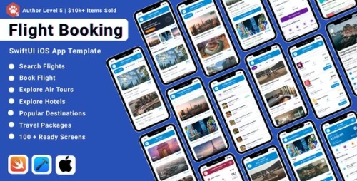 SkyPath | Flight Booking SwiftUI iOS App Template