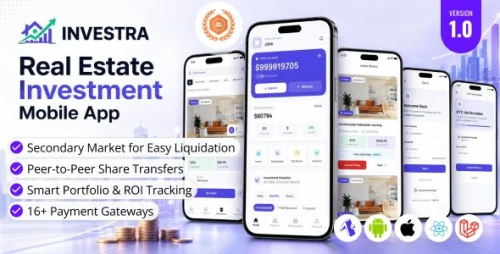 Investra - Real estate Investment Mobile React Native App