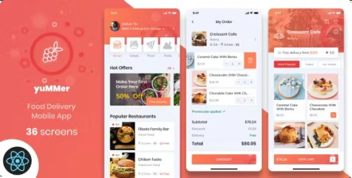 Yummer - Food React Native Template