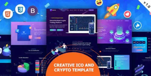 Tokyland - ICO and Crypto Bootstrap Template