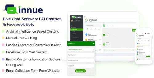 Innue - Live Chat Software Laravel with React JS