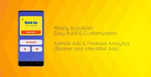 Math Up : Practice Math Arithmetic - Multiply, Add & Subtract - Google AdMob - Android Studio