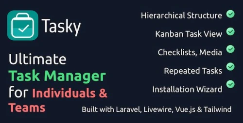 Tasky - Complete Task Management Solution