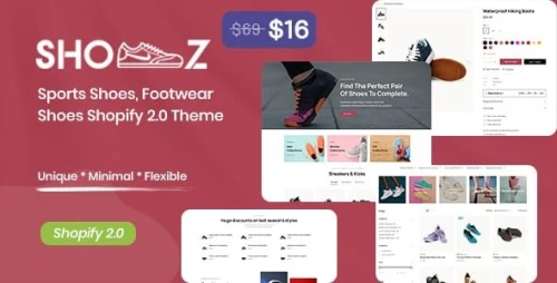 Shooz - Sports Shoes, Footwear Shoes Shopify 2.0 Theme