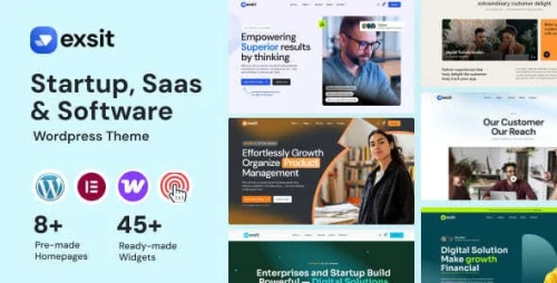 Exsit - Software, SaaS & Startup WordPress Theme
