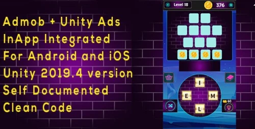 Word Connect - Admob & Uniy Ads with In-Apps Integrated