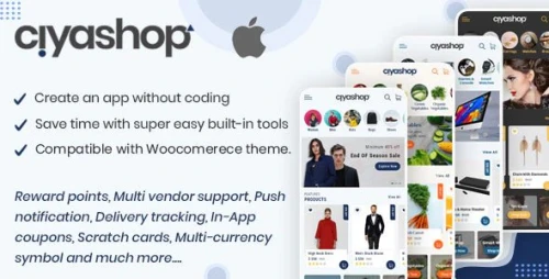 CiyaShop Native iOS Application based on WooCommerce