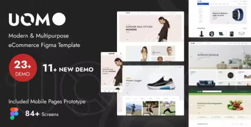 Uomo - Modern & Multipurpose eCommerce Figma Template