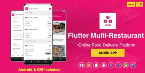 Admin App For Flutter Multi-Restaurant 1.0
