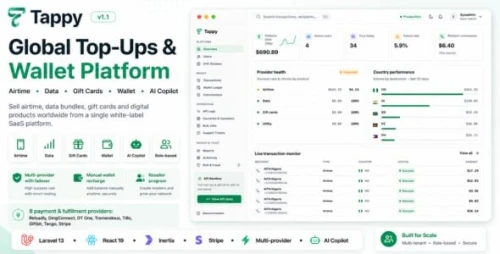 Tappy - Global Top-Ups, Gift Cards & Wallet SaaS Platform
