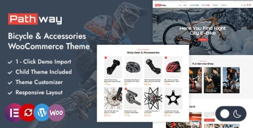 Pathway - Bicycle Equipment Shop WordPress WooCommerce Theme
