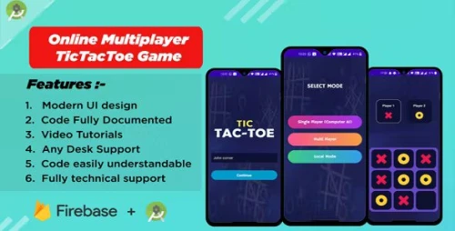 Multi Player Tic Tac Toe Game using Firebase Realtime Database