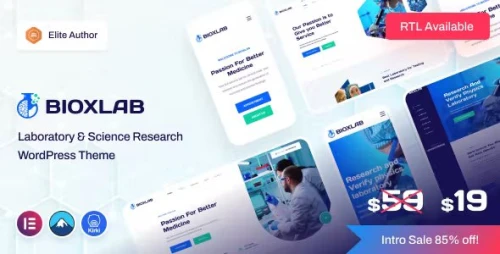 Bioxlab - Laboratory & Science Research WordPress Theme