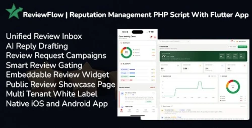 ReviewFlow | Reputation Management PHP Script With Flutter App