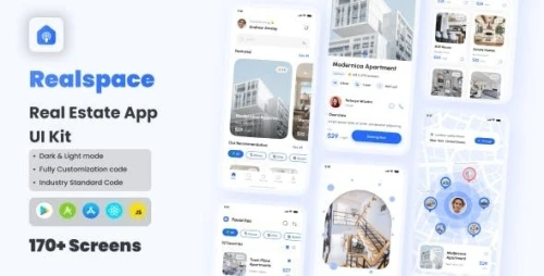 Realspace - Real Estate App React Native CLI Ui Kit