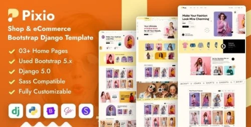 Pixio - Shop & eCommerce Django Template