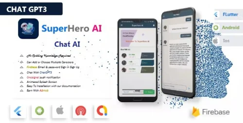 SuperHero AI - ChatGPT Open AI Android and iOS App With Flutter