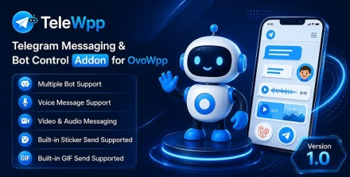 TeleWpp - Telegram Messaging & Bot Control Addon for OvoWpp
