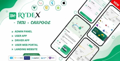Rydex | Taxi And Carpool Ride Sharing Solution