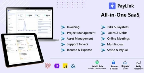 PayLink – Laravel SaaS for Invoicing, Project & Asset Management, Billing & Finance