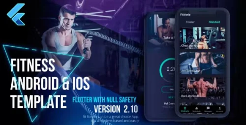Fitness App Template Android and iOS - Workout App - FLUTTER - Fit Fitness