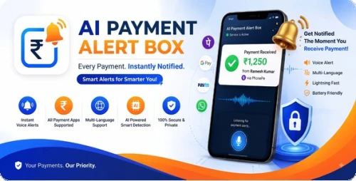 AI Payment SoundBox | Voice Announcement & Merchant Assistant Android App