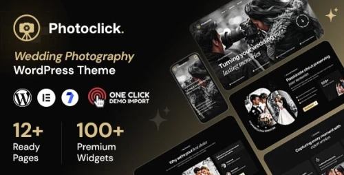 Photoclick - Wedding Photography WordPress Theme