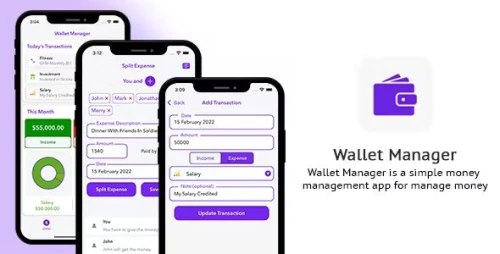 SplitWise - Wallet Manager - iOS App - Swift - AdMob Support
