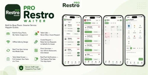 Restro Waiter - Table Service, Waiter Calls and Order Pickup App