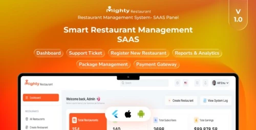 Mighty Restaurant - Restaurant Management System - SAAS Module Add-Ons