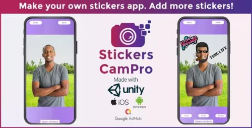 Stickers CamPro : Unity3D / Android / iOS