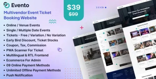 Evento - Event Ticket Booking Management Website