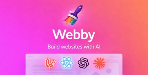 Webby – AI-Powered No-Code Website Builder SaaS Platform [Laravel]