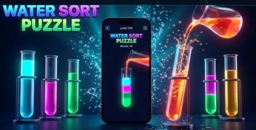 AquaSort | Water Sort Puzzle Flutter Game App With AdMob and Sound FX