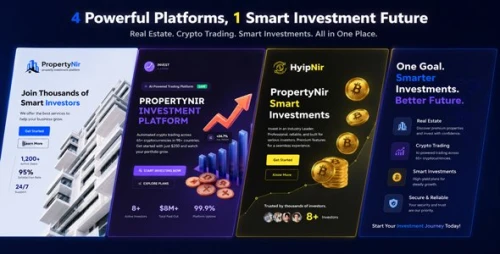 PropertyNir - Smart Property Investment Platform With Hyip investment Website