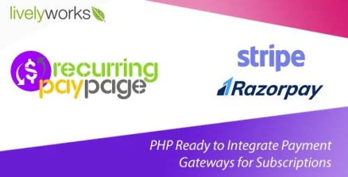 Recurring PayPage - PHP Ready to Integrate Payment Gateways for Subscriptions
