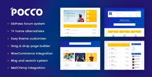 Pocco - bbPress Forum & Blog WordPress Theme