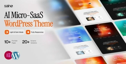 Saino – AI Software & Micro-SaaS Startup WordPress Theme