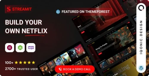 Streamit - Movie Streaming WordPress Theme for OTT & Video