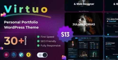 Virtuo - Personal Portfolio WordPress Theme