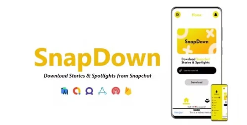 SnapDown - Snapchat Stories &amp; Spotlights Downloader - ADMOB, FAN, APPLOVIN, FIREBASE, ONESIGNAL