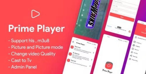 Prime Player - External Player for Prime Tv with Admin Panel