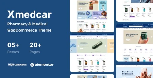 Xmedcar – Pharmacy & Medical WooCommerce WordPress Theme