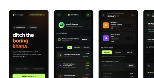 Tiffinbox - Tiffin and Food Delivery Mobile HTML Template