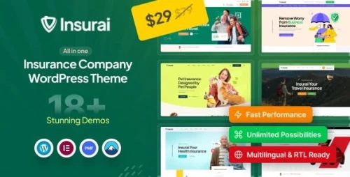 Insurai - Insurance Company WordPress Theme